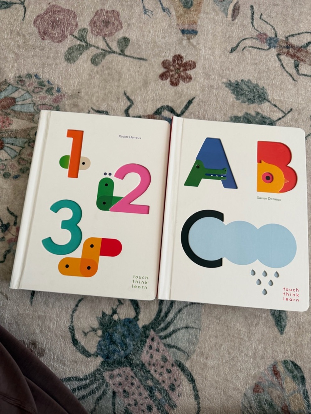 Touch Think Learn Kids Board Books - Numbers & Alphabet (White, Multicolor)